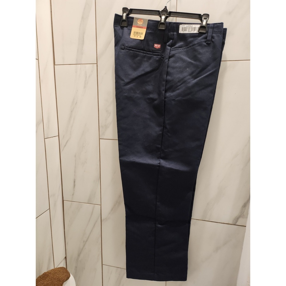 Red Kap PZ33NV0 Women's Work Pant Navy Blue Uniform Size 14 X 30 NWT,34" Waist